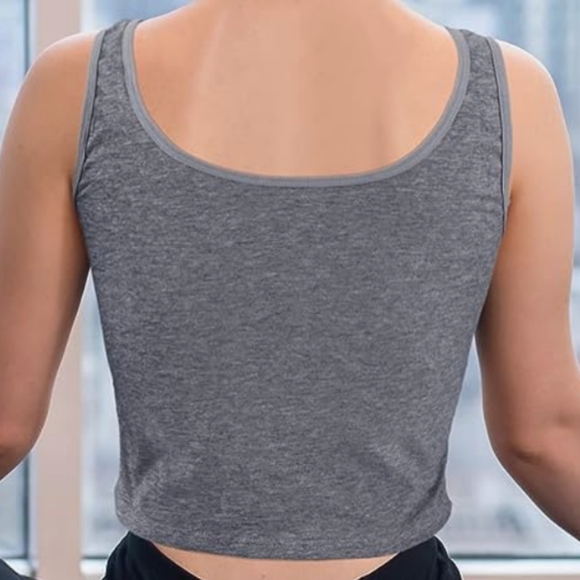 NWOT-2Pack Crop Tops Shirts - Picture 2 of 6